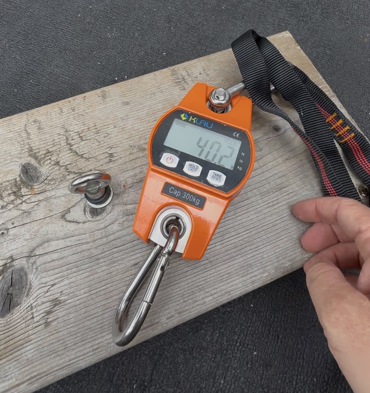 Crane scale with peak hold